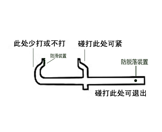 步步紧及活钩示例图
